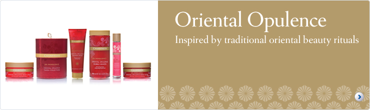 Oriental Opulence. Inspired by traditional oriental beauty rituals.